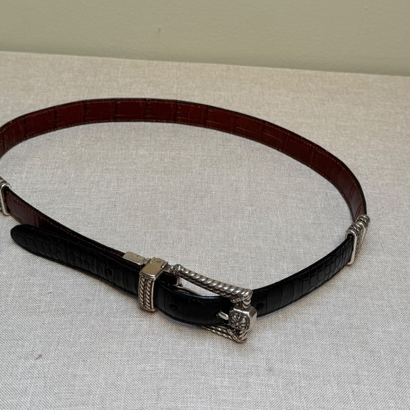 Brighton Vintage Two Tone Reversible Belt M 30 - Picture 10 of 12